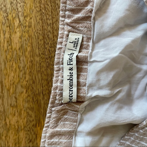 Abercrombie & Fitch Linen Striped Mini Skirt - Picture 3 of 3